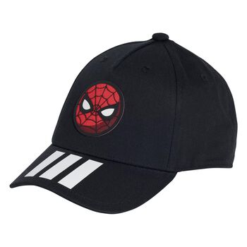 Boys Black Spiderman Cap