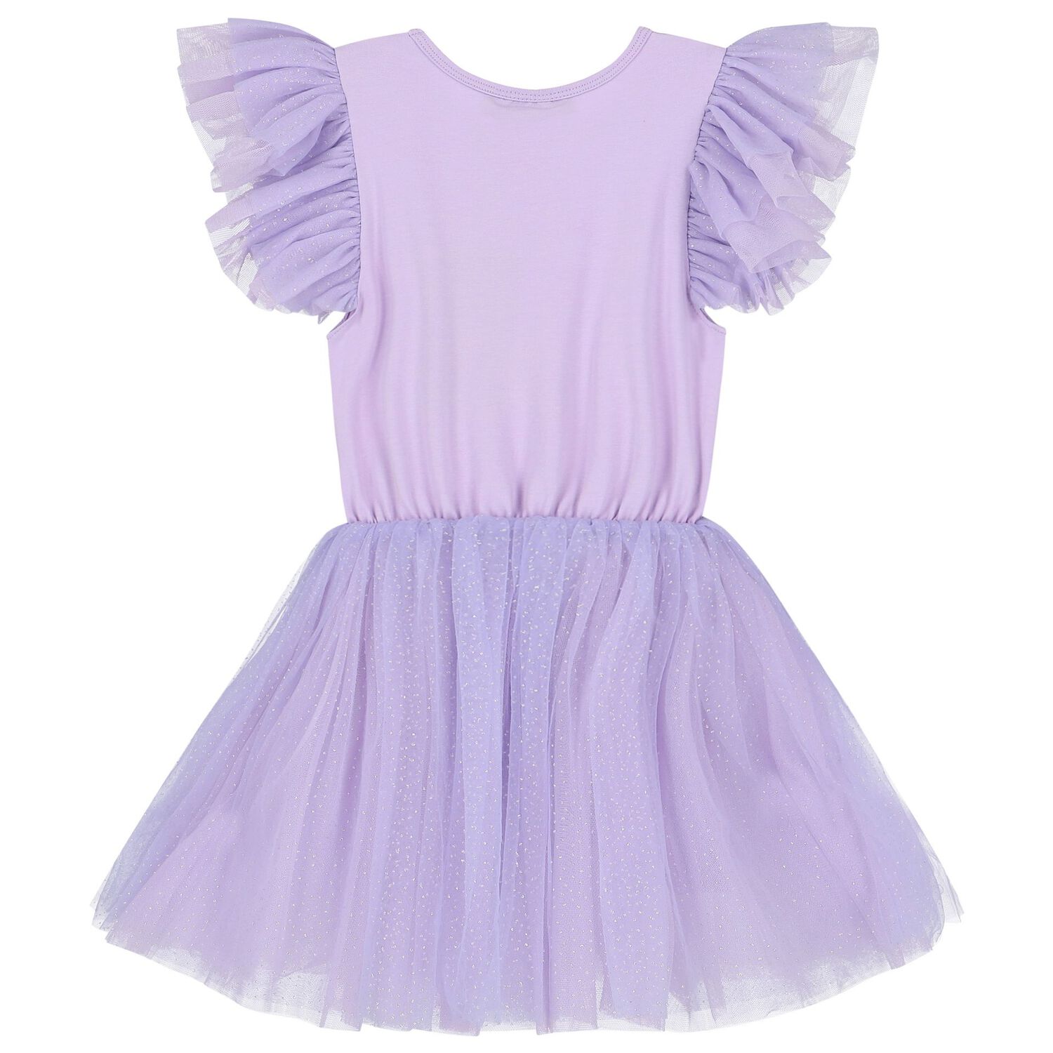 Girls Purple Swan Tulle Dress, 1, hi-res