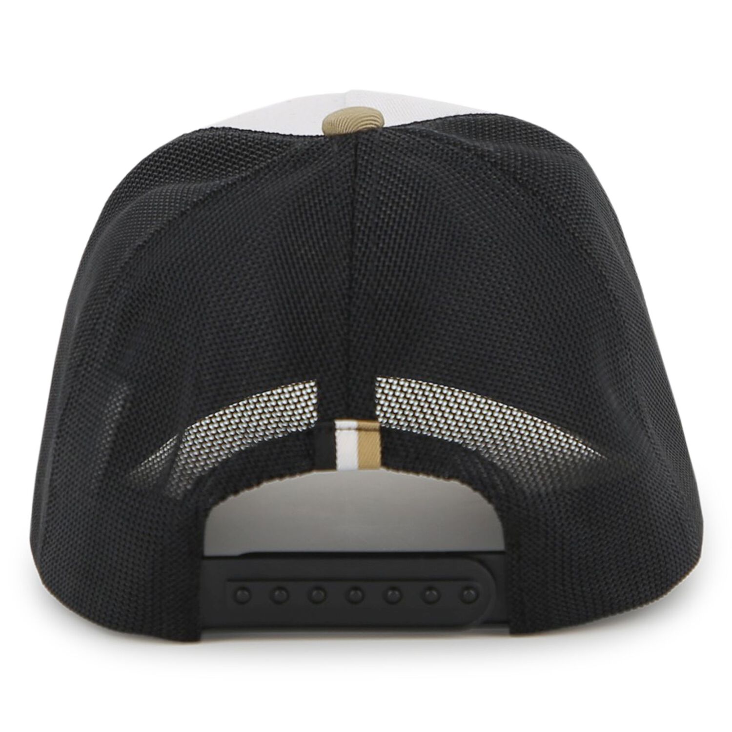 Boys White, Black & Beige Logo Cap, 1, hi-res