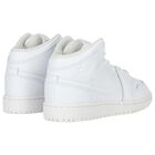 White Air Jordan 1 Mid Trainers, 1, hi-res