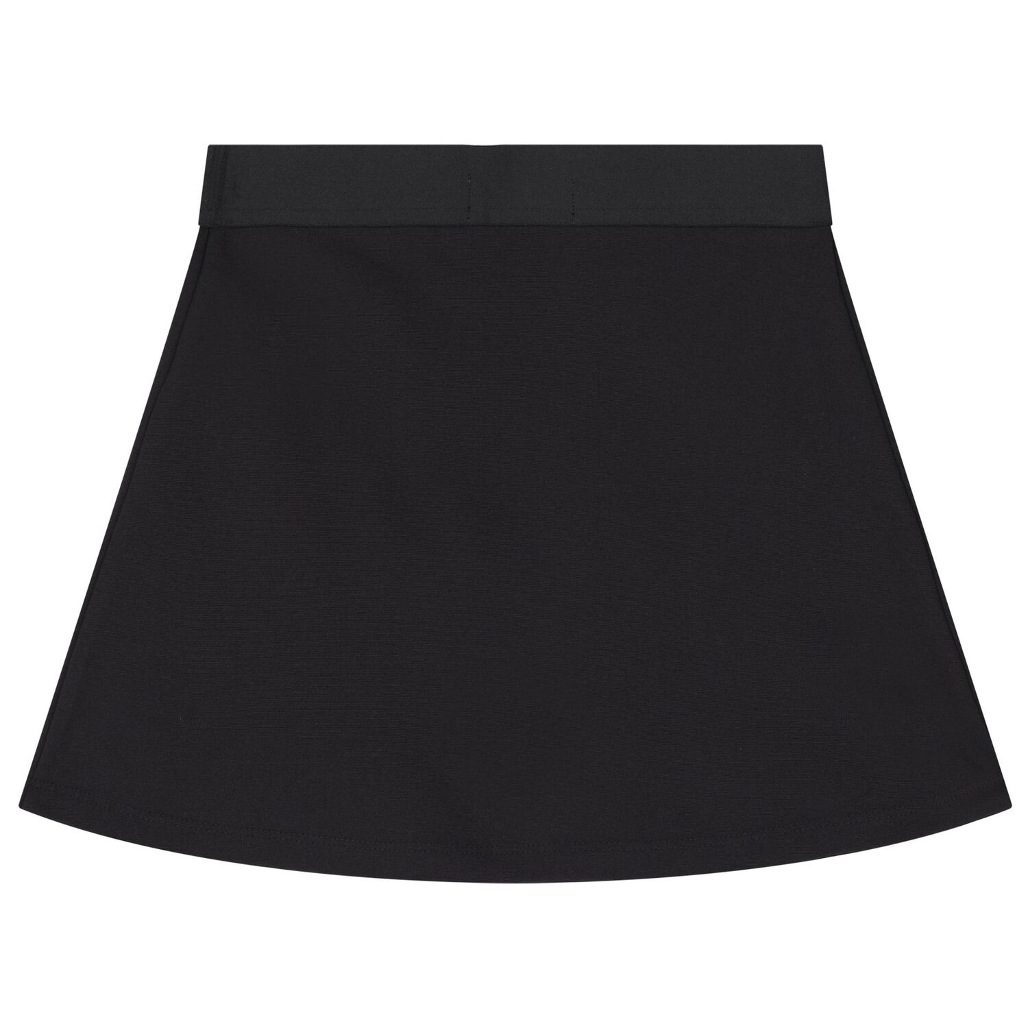 Girls Black Logo Skirt, 1, hi-res