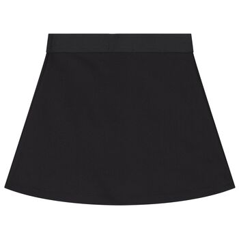 Girls Black Logo Skirt