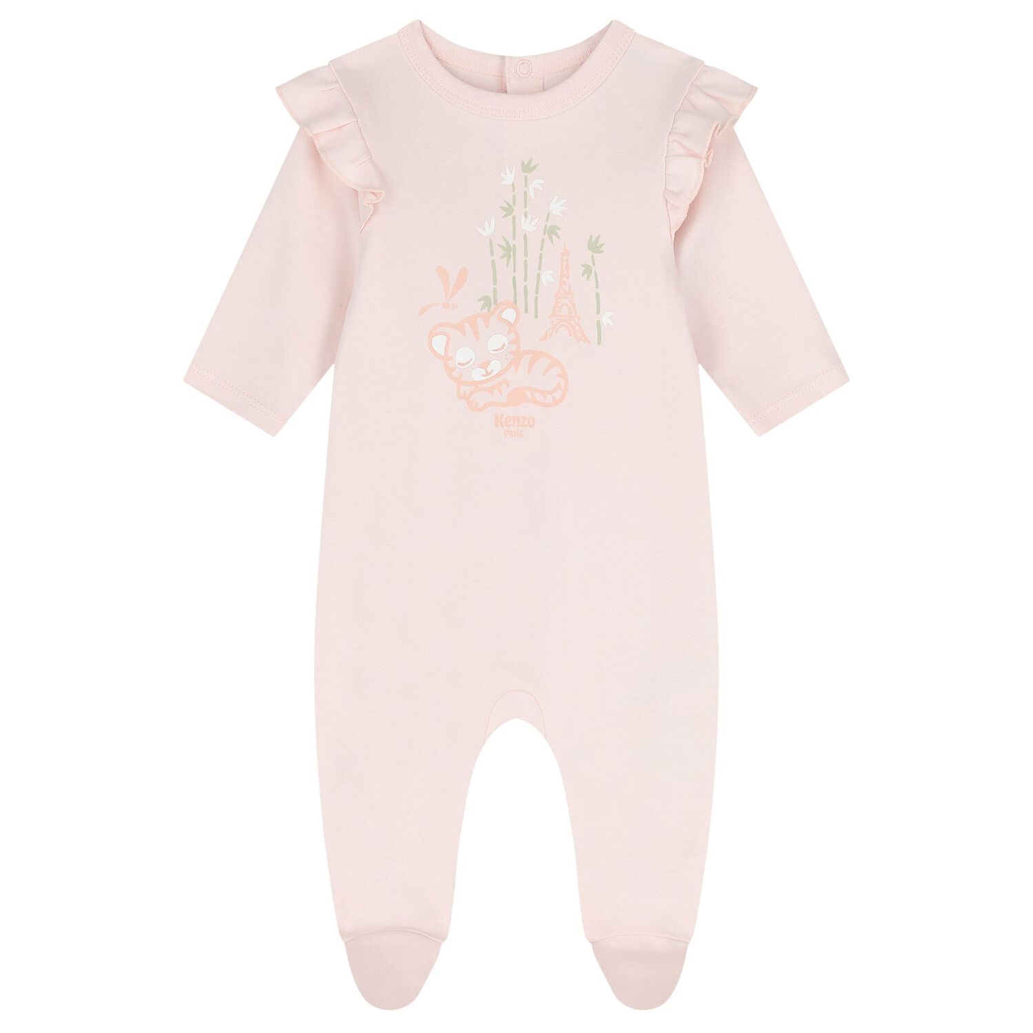 Baby Girls Pink Tiger Babygrow Gift Set, 1, hi-res