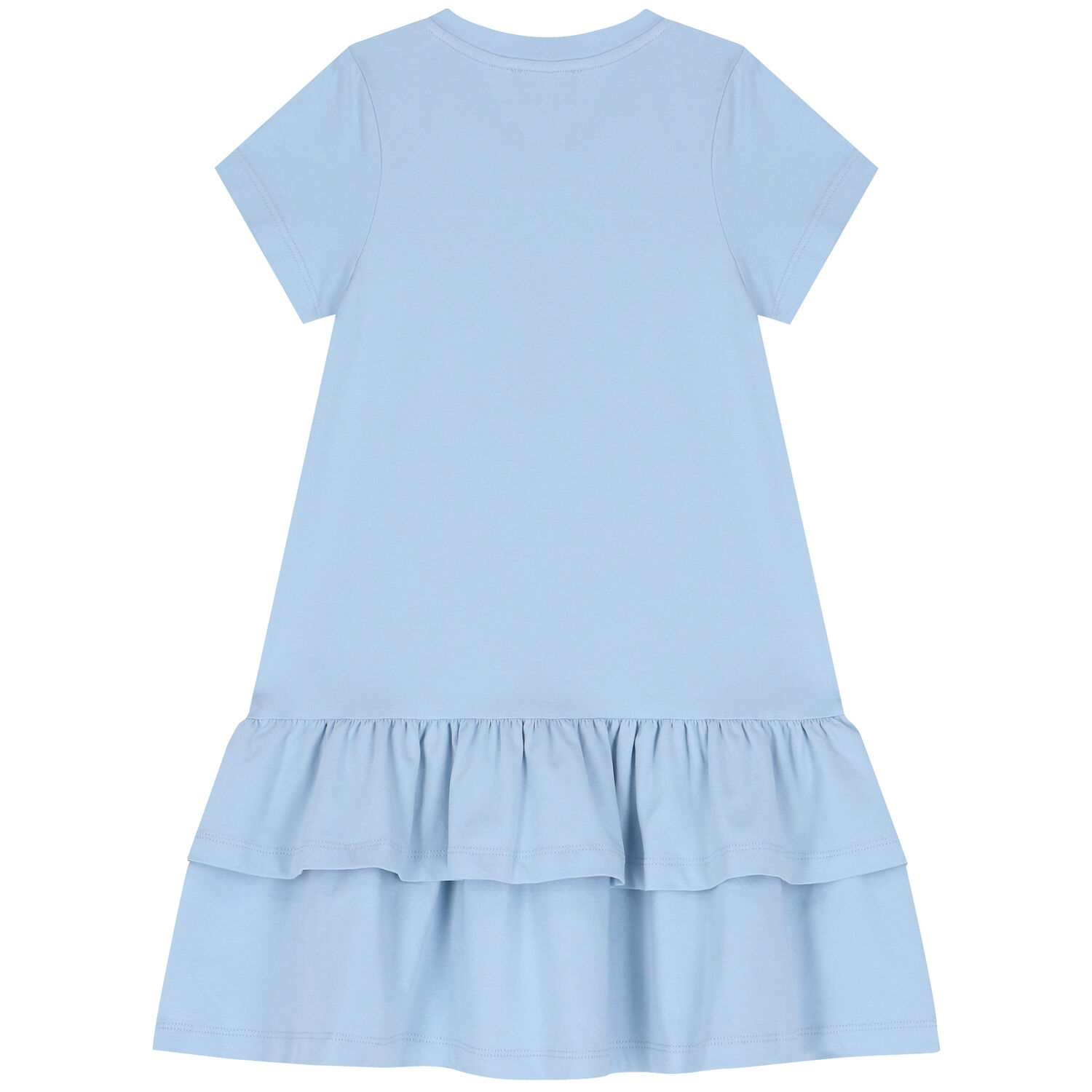 Girls Blue Logo Dress, 1, hi-res
