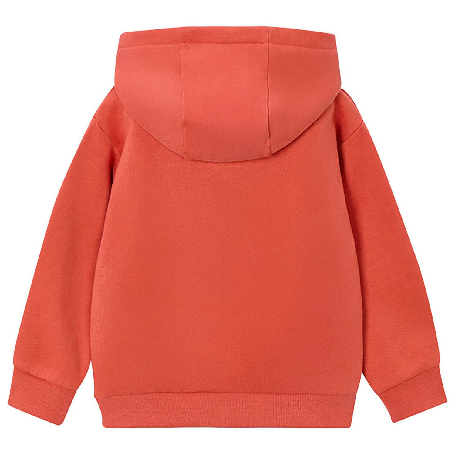 Boys Orange Headphone Hooded Top, 1, hi-res