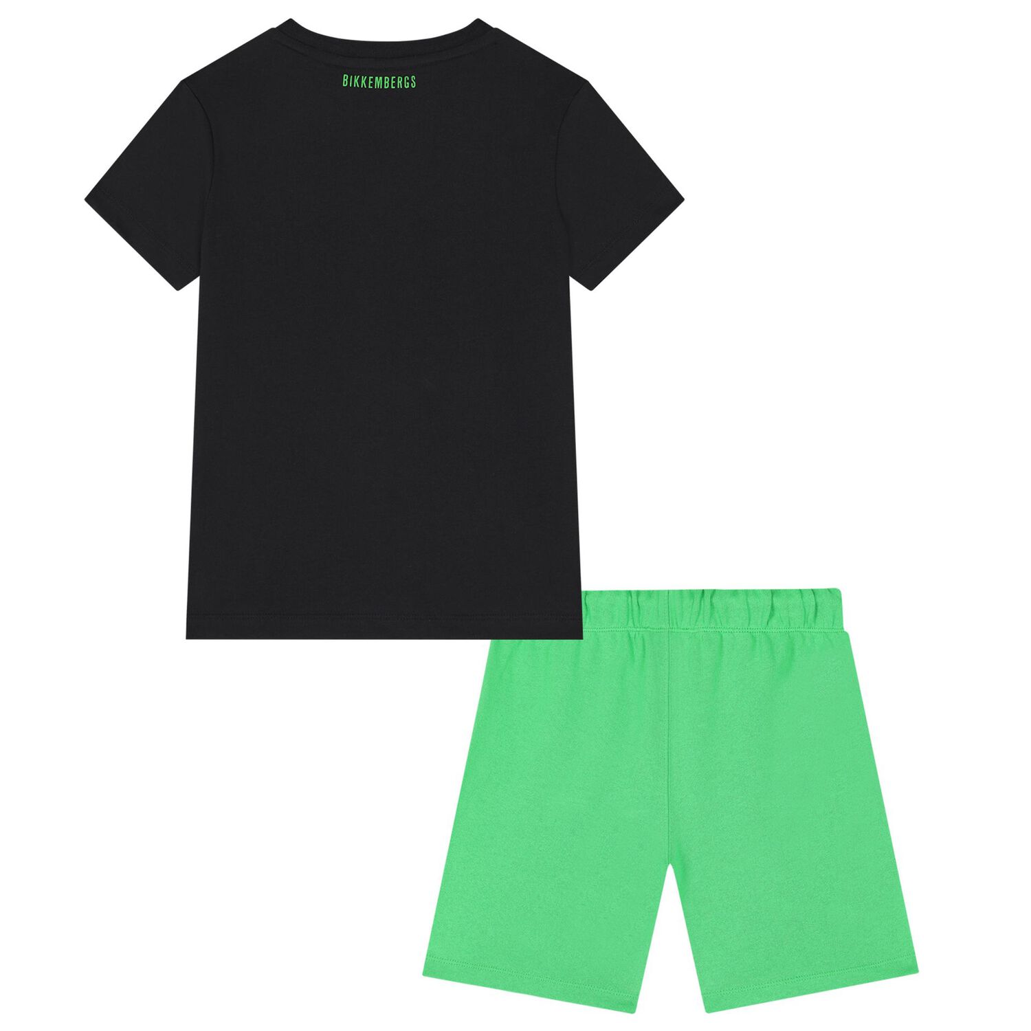 Boys Black & Green Logo Shorts Set, 2, hi-res image number null