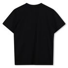 Boys Black Logo T-Shirt, 1, hi-res