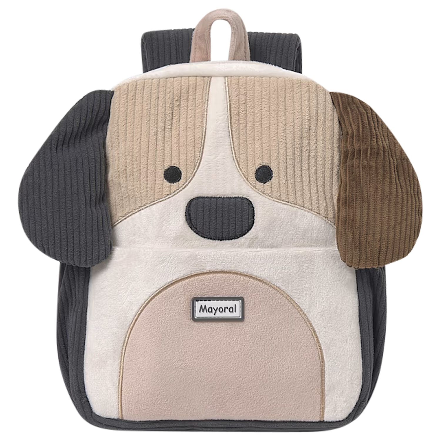 Younger Black, Beige & Ivory Dog Backpack, 1, hi-res