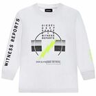 Boys White Printed Sweatshirt, 1, hi-res