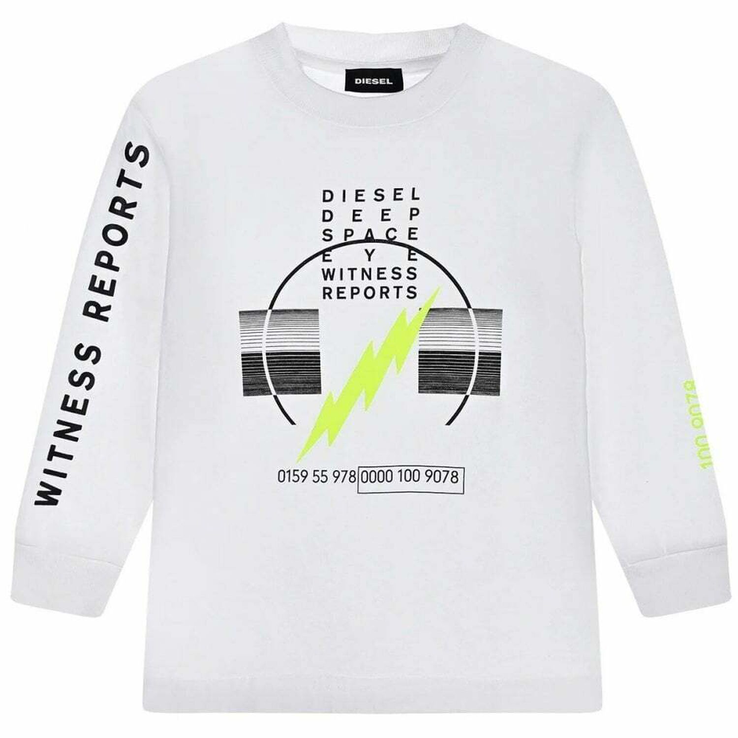 Boys White Printed Sweatshirt, 1, hi-res