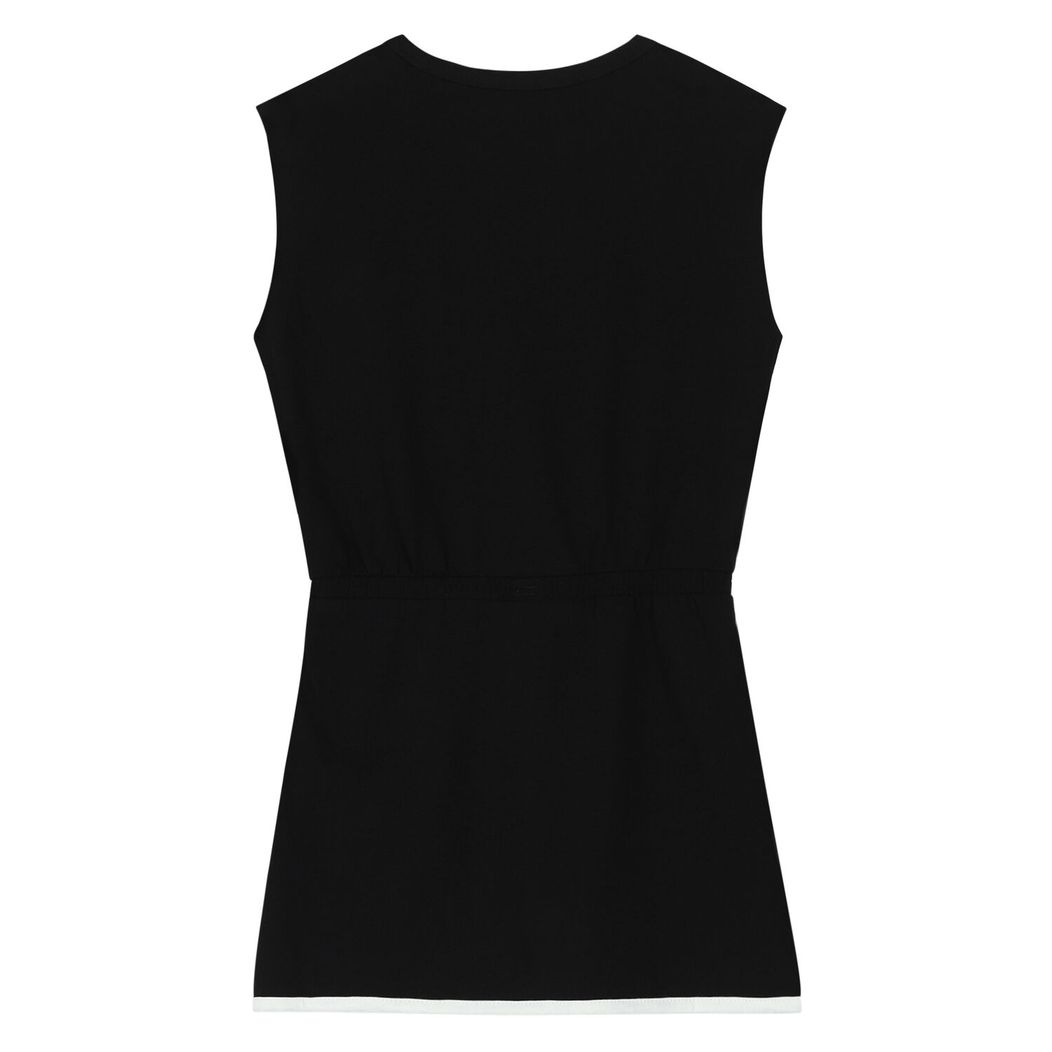 Girls Black Logo Dress, 1, hi-res