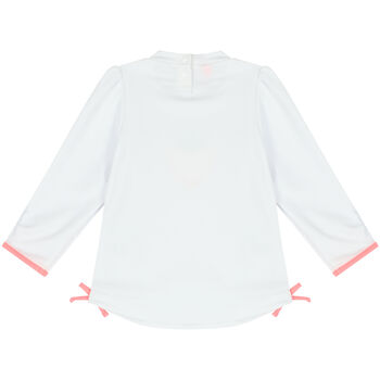 Baby Girls White Wild Strawberry Rash Vest UPF 50+