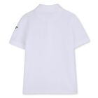 Boys White Tiger Logo Polo Shirt, 1, hi-res