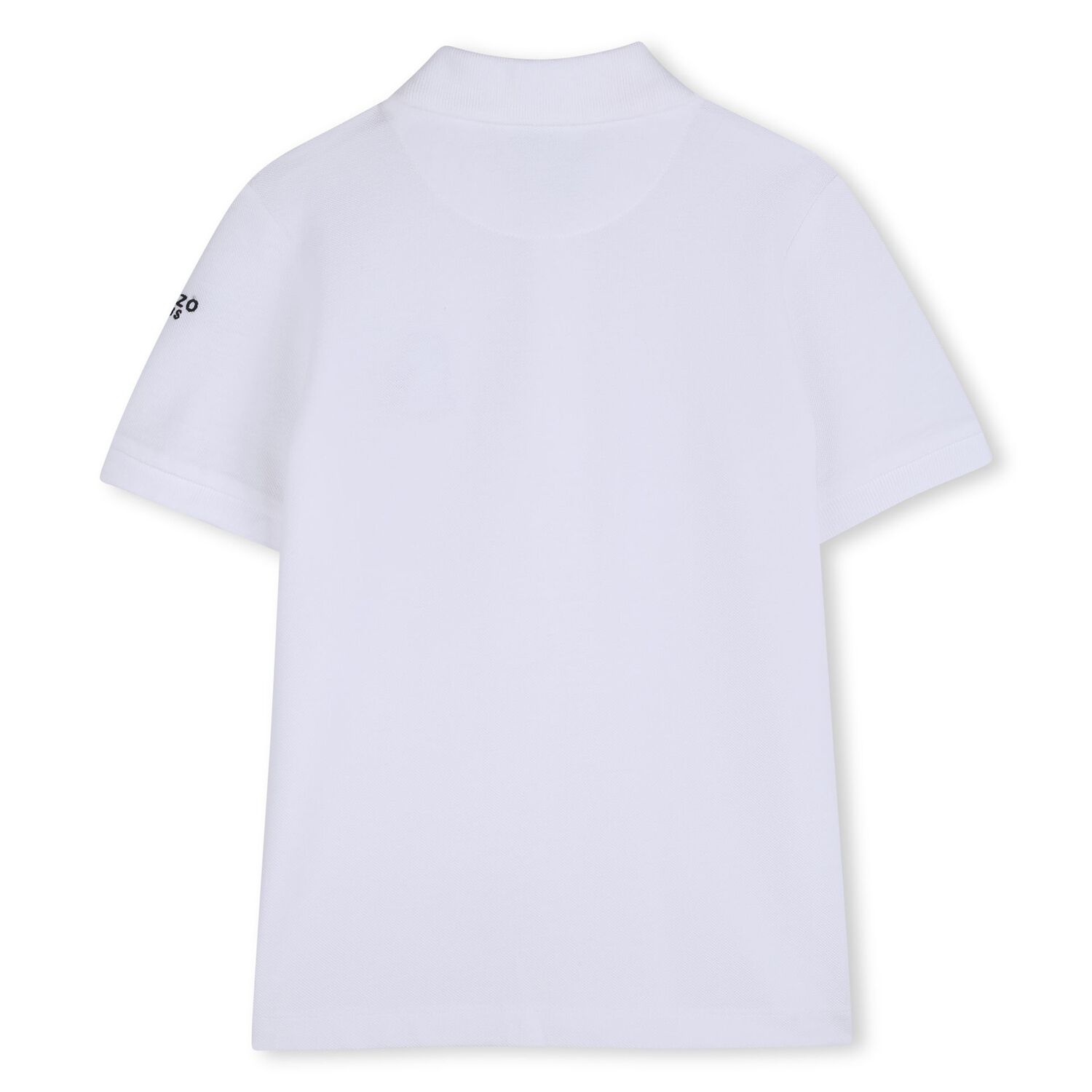 Boys White Tiger Logo Polo Shirt, 1, hi-res