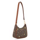 Girls Beige Star & Logo Leather Shoulder Bag ( 17CM ), 1, hi-res