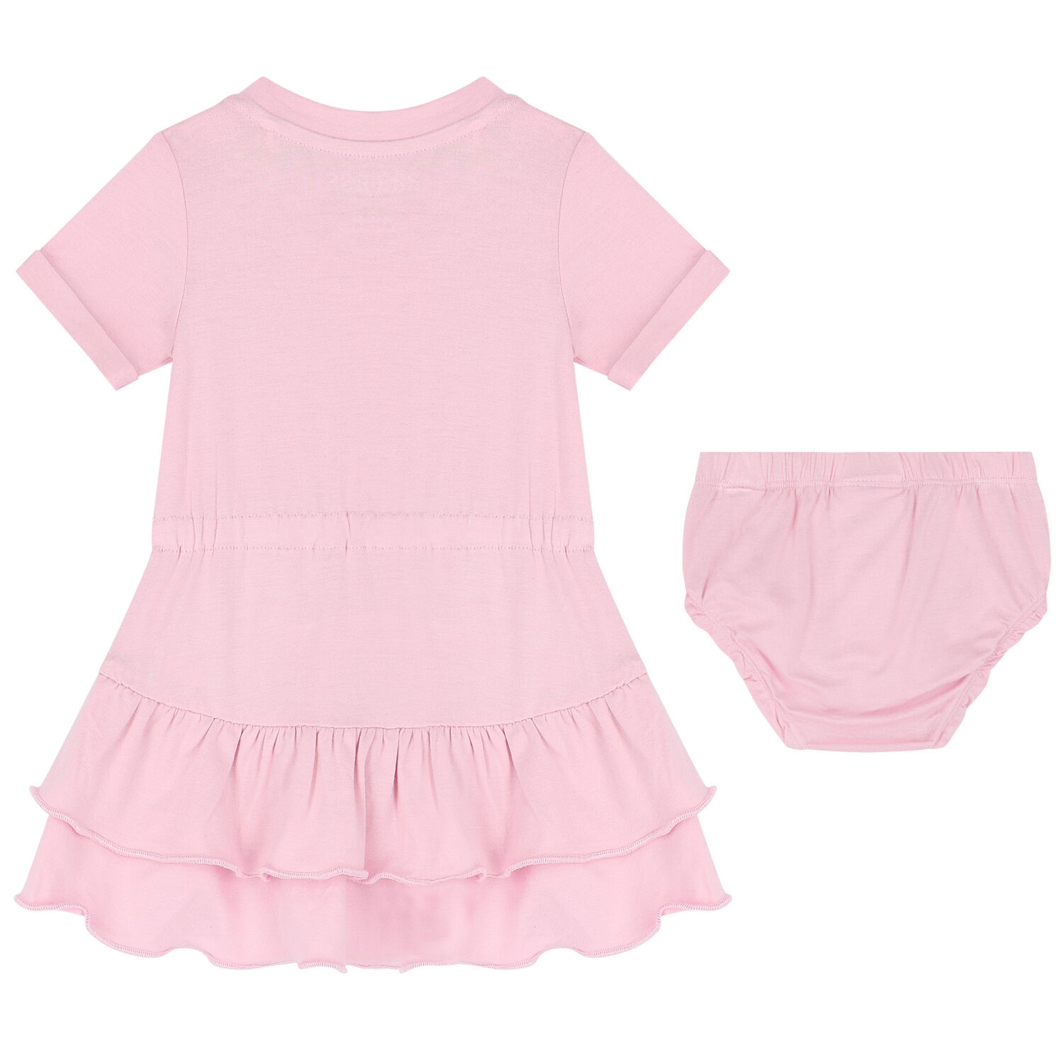 Baby Girls Pink Logo Dress Set, 1, hi-res