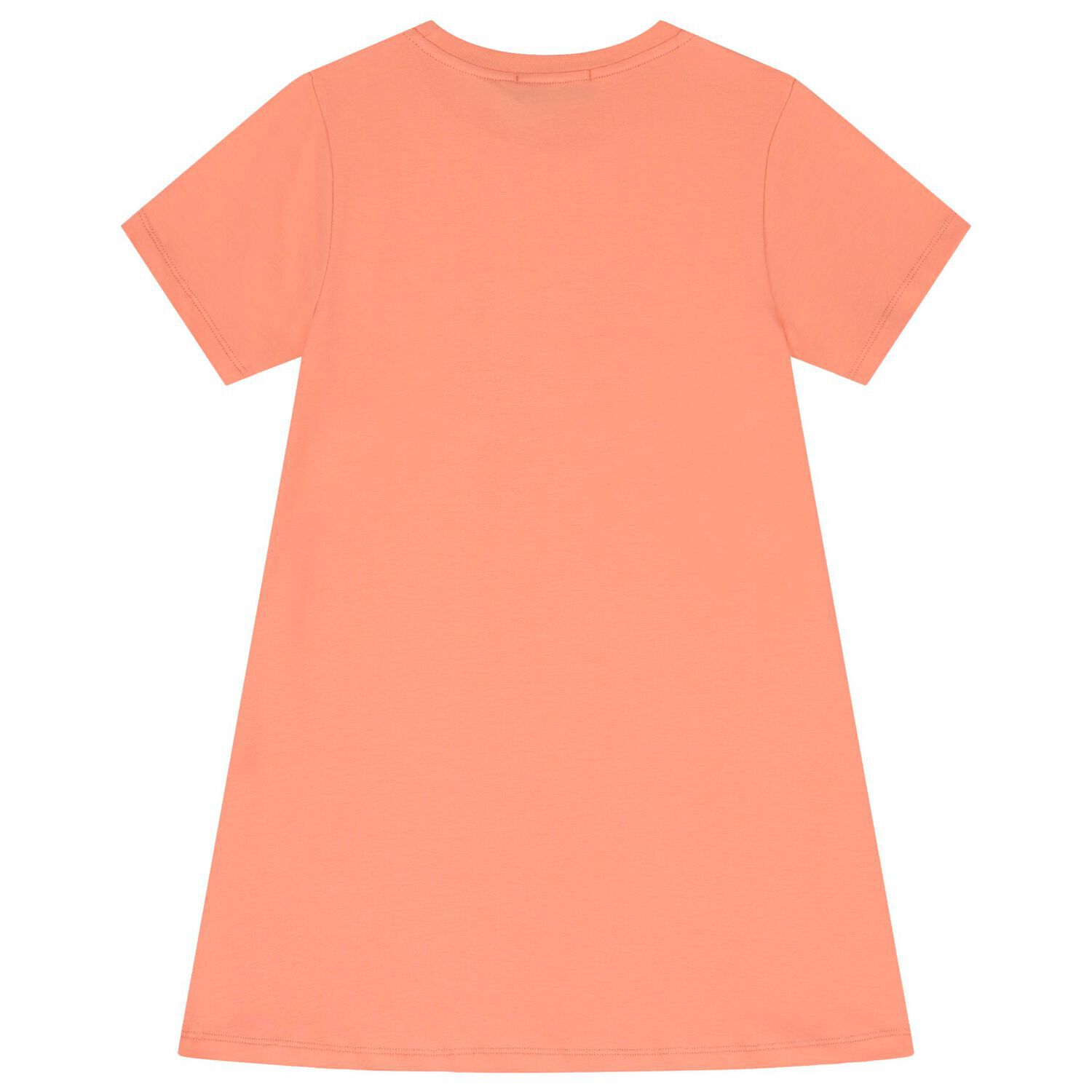 Girls Pink Flower Logo Dress, 1, hi-res image number null