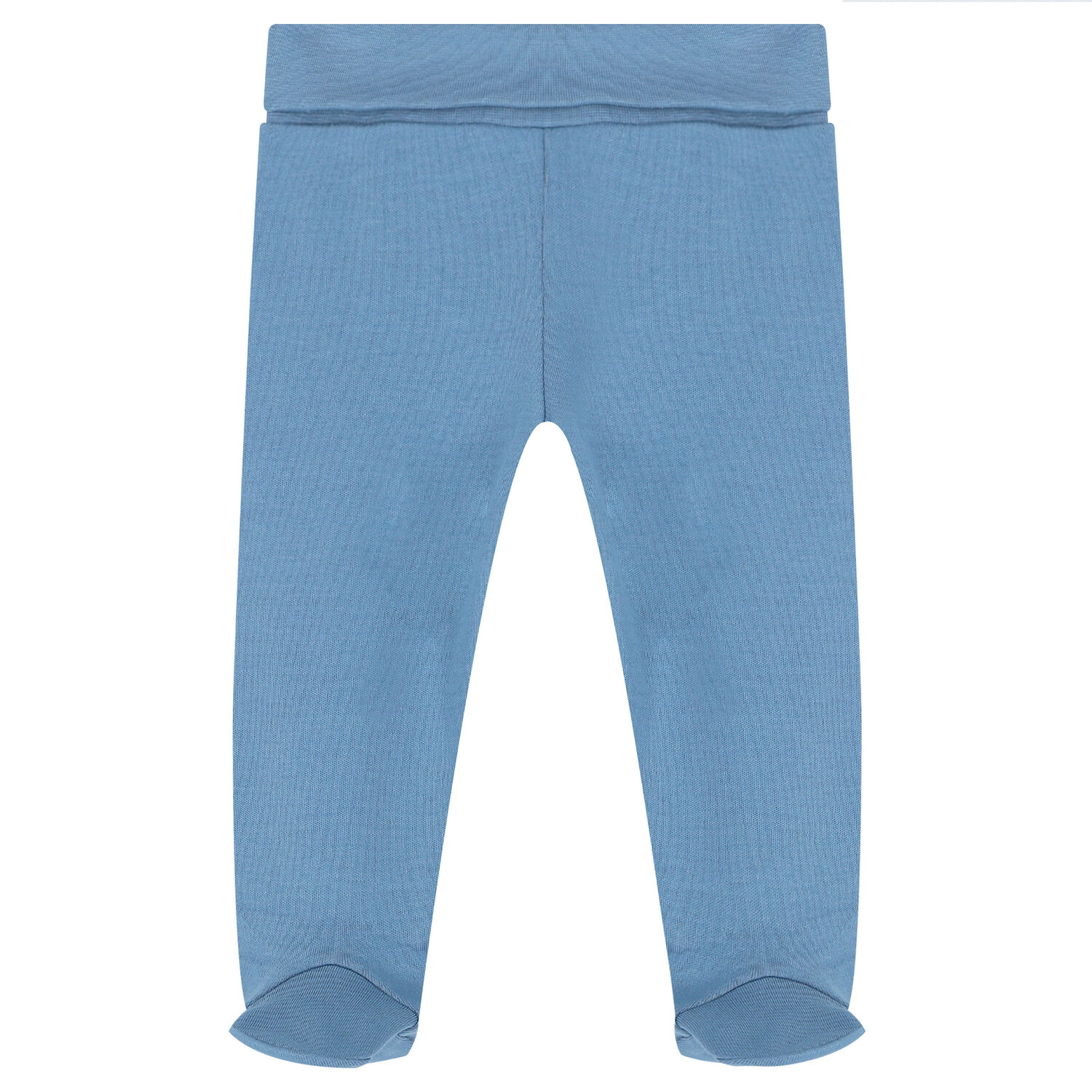 Baby Girls White & Blue 4-Piece Set, 3, hi-res