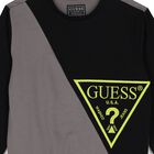 Boys Black & Grey Logo Sweatshirt, 1, hi-res