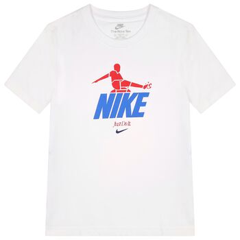 Boys White Logo T-Shirt