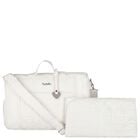 Ivory Quilted Baby Changing Bag ( 32cm ), 3, hi-res