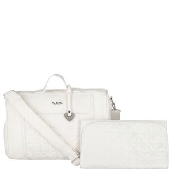 Ivory Quilted Baby Changing Bag ( 32cm )