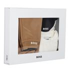 Baby Boys Beige Logo Tracksuit Set, 1, hi-res