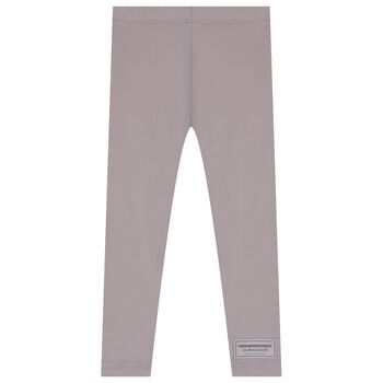 Girls Purple Logo Softskin Leggings