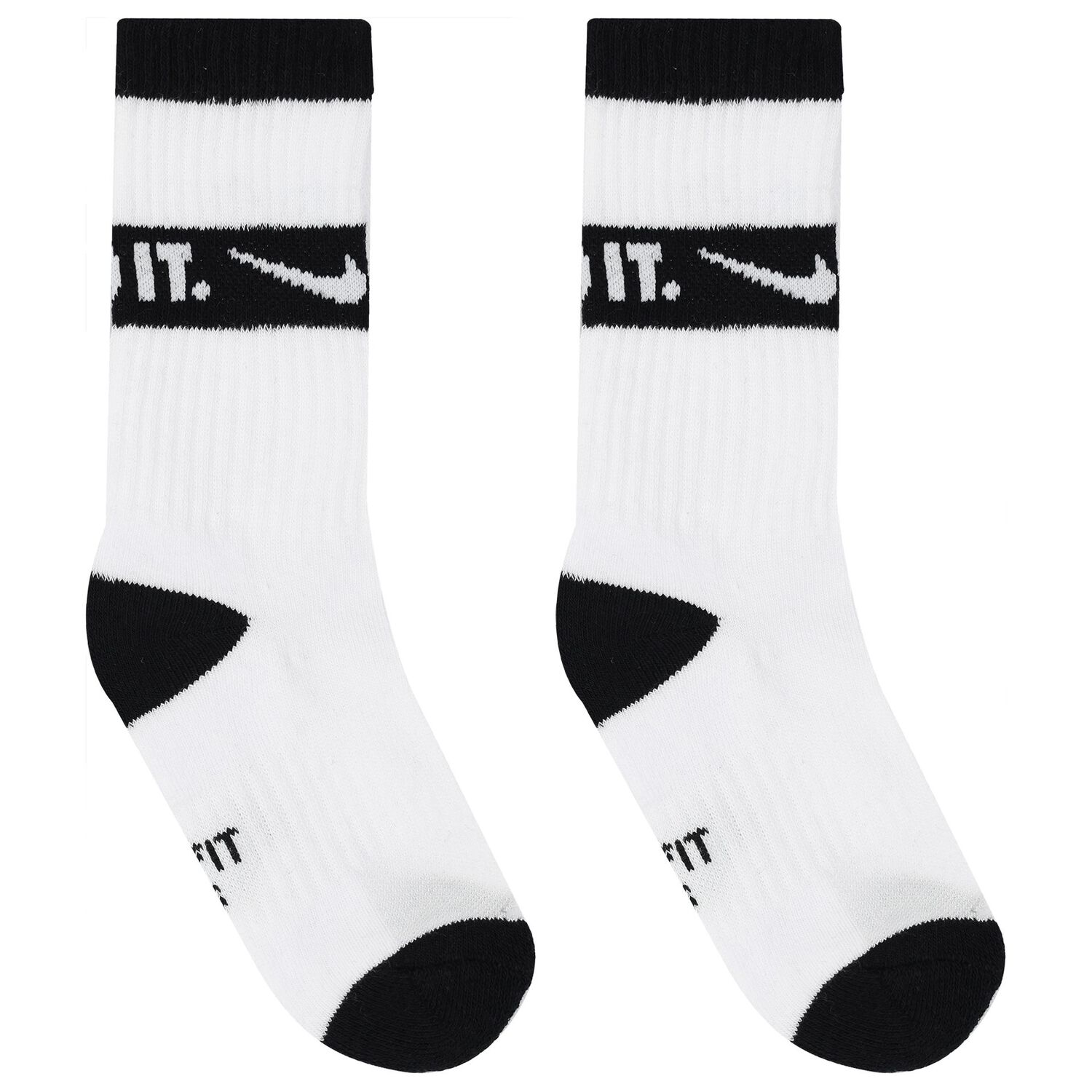 White & Black Logo Socks ( 3-Pack ), 1, hi-res image number null