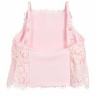 Girls Pink Lace Top, 1, hi-res