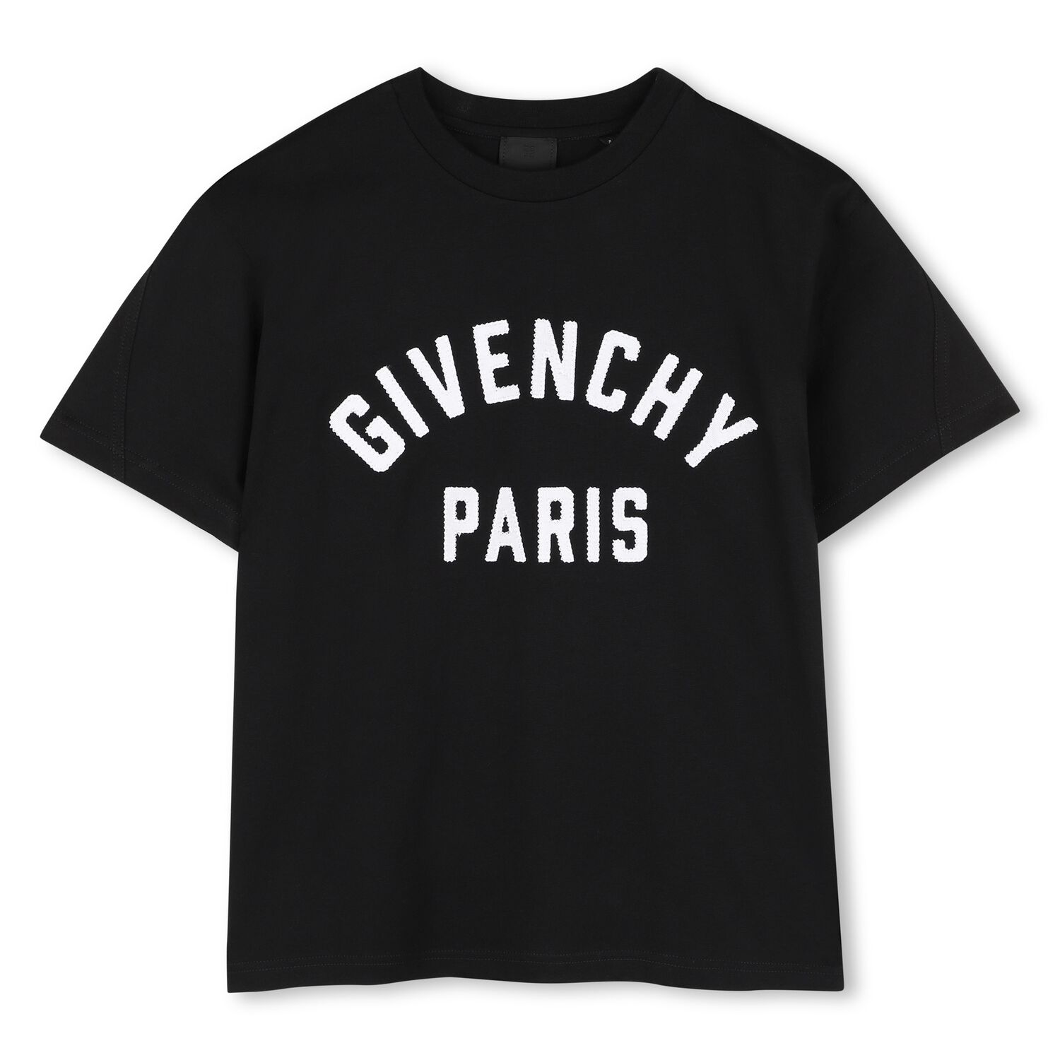 Boys Black Logo T-Shirt, 1, hi-res