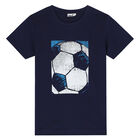 Boys Navy Graphic T-Shirt, 2, hi-res