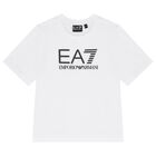 Boys White Logo T-Shirt, 1, hi-res