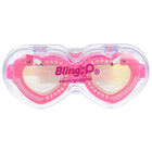 Girls Pink Heart Swimming Goggles, 1, hi-res