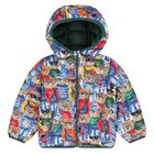 Younger Boys Multi-Coloured Teddy Bear Logo Padded Puffer Jacket, 1, hi-res