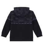 Boys Navy Camouflage Hooded Top, 1, hi-res