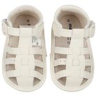 Baby Boys Ivory Sandals, 3, hi-res