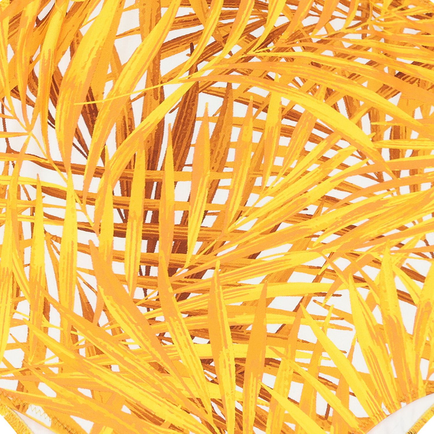 Girls Yellow Palm Swimsuit, 1, hi-res image number null