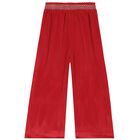 Girls Red Trousers, 1, hi-res
