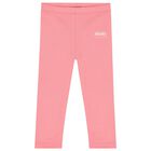 Younger Girls Pink Leggings, 1, hi-res