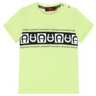Younger Boy Green Logo T-Shirt, 2, hi-res