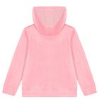 Girls Pink Logo Hooded Top, 1, hi-res