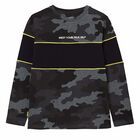 Boys Grey Camo Top, 1, hi-res