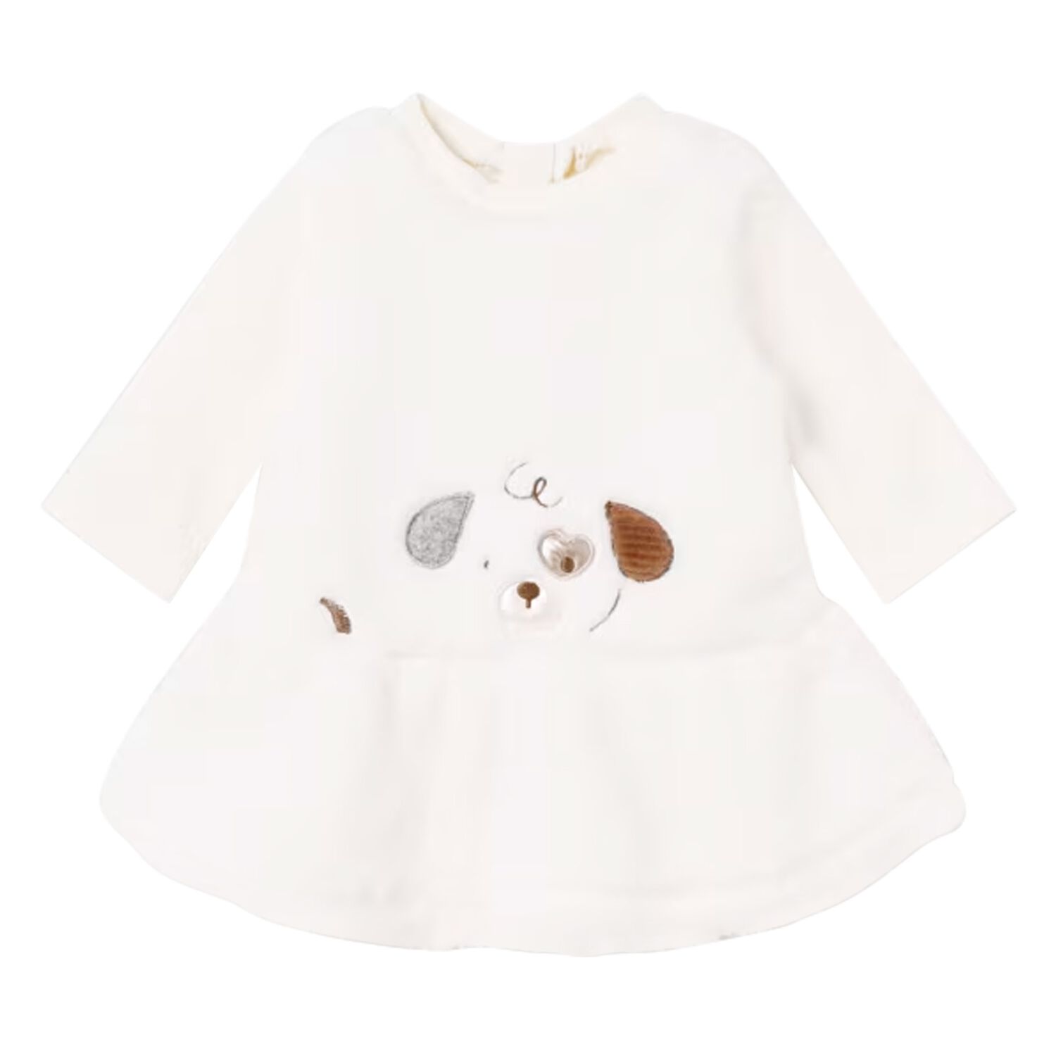 Baby Girls Ivory Faux Fur Dress Set, 1, hi-res