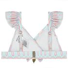 Girls Multi-Coloured Ruffled Bikini, 1, hi-res