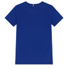 Boys Blue & Navy Logo T-Shirt, 1, hi-res