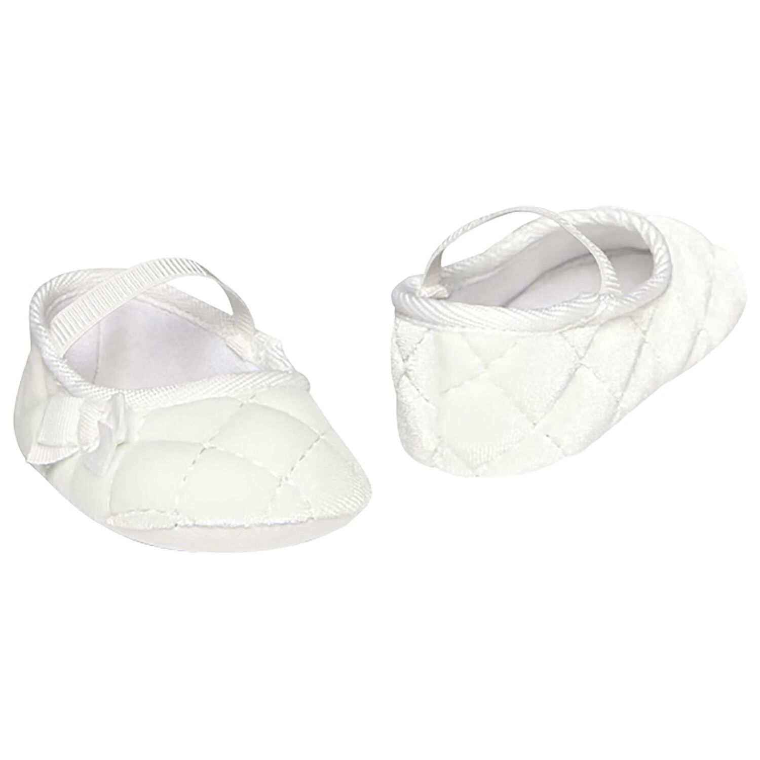 Baby Girls White Velvet Pre Walker Shoes, 1, hi-res