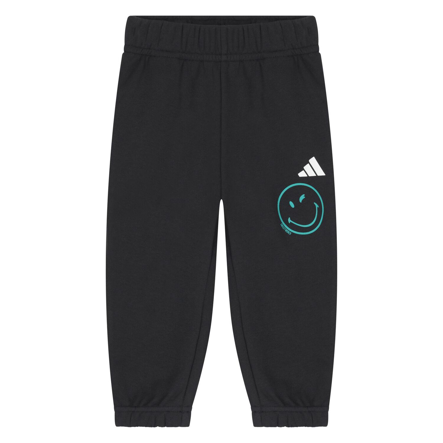 Younger Black Smiley Logo Tracksuit, 1, hi-res
