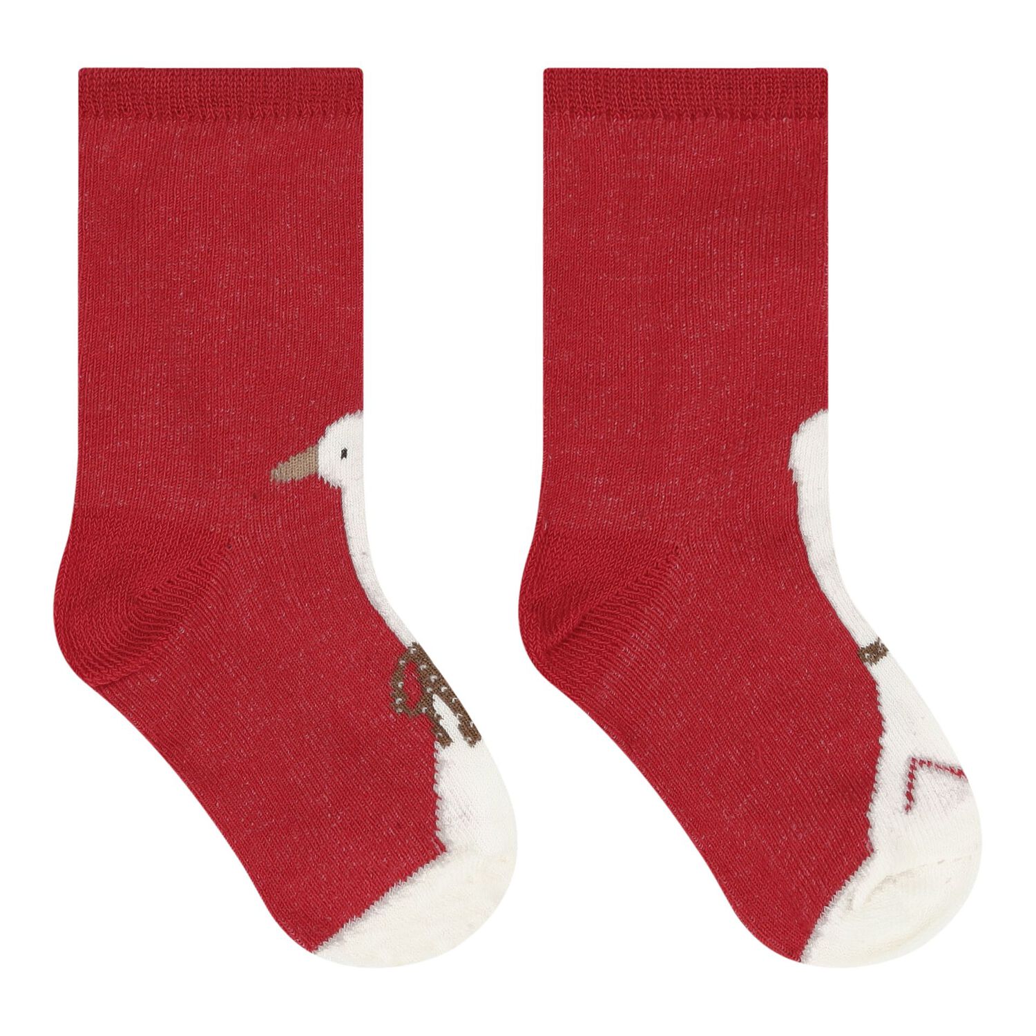 Baby Girls Red & Ivory Socks ( 4-Pack ), 3, hi-res image number null