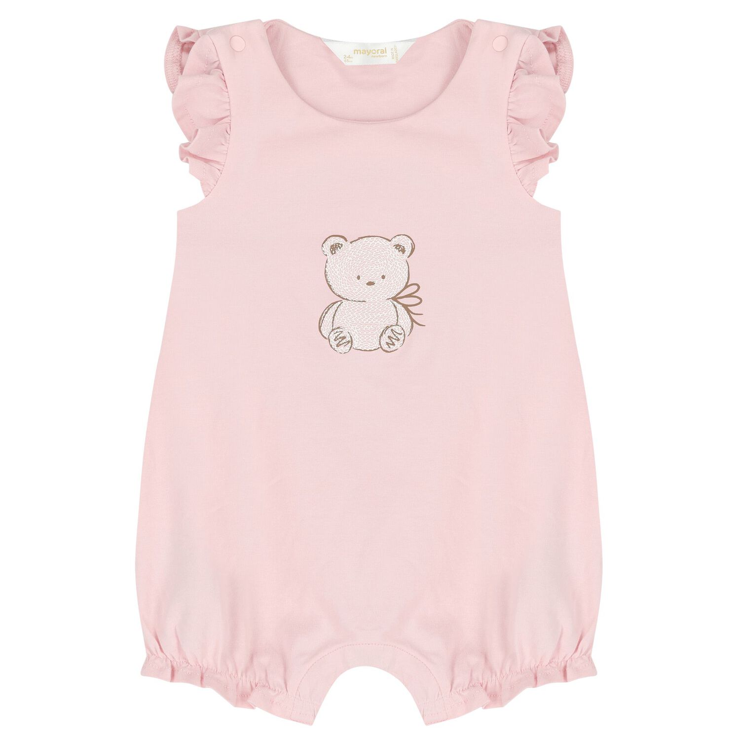 Baby Girls Pink & White Rompers ( 3-Pack ) , 1, hi-res